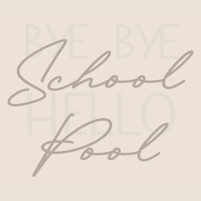 bye bye school hello Pool