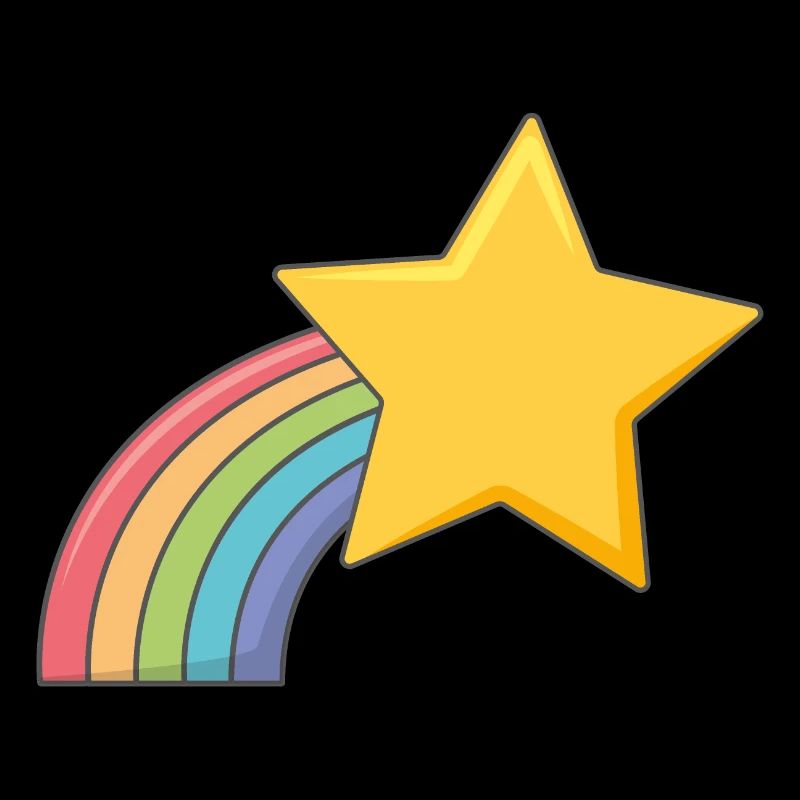 Sternschnuppe Regenbogen