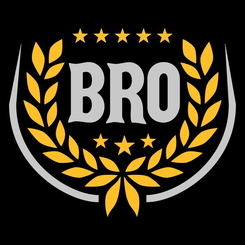 Couronne de laurier Bro Text Logo