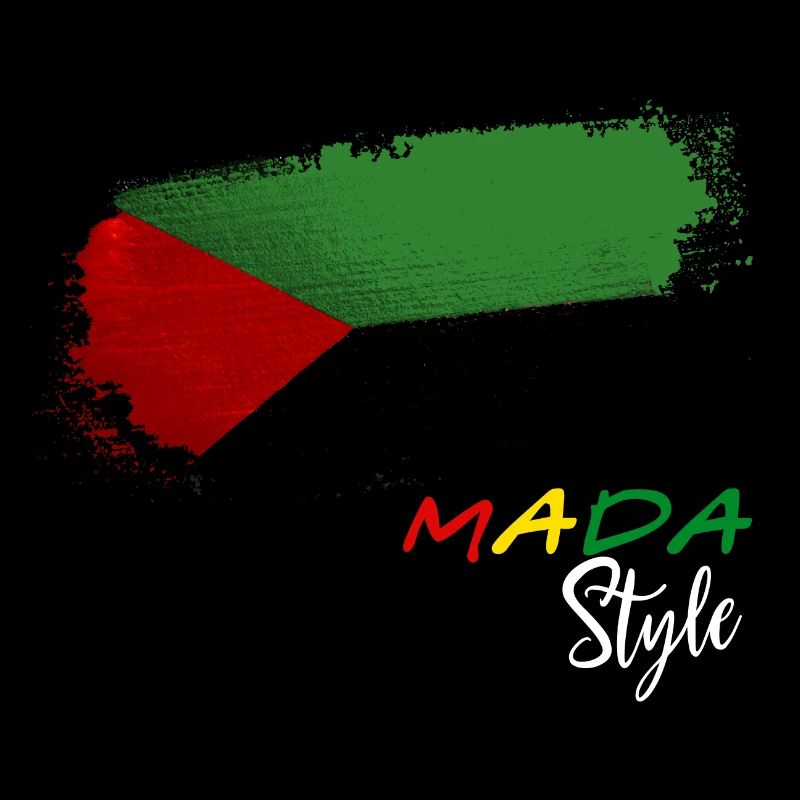 Mada Style Lion Puissance Drapeau Martinique
