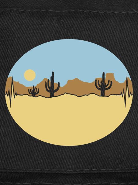 Frequency Desert Landscape Silhouette