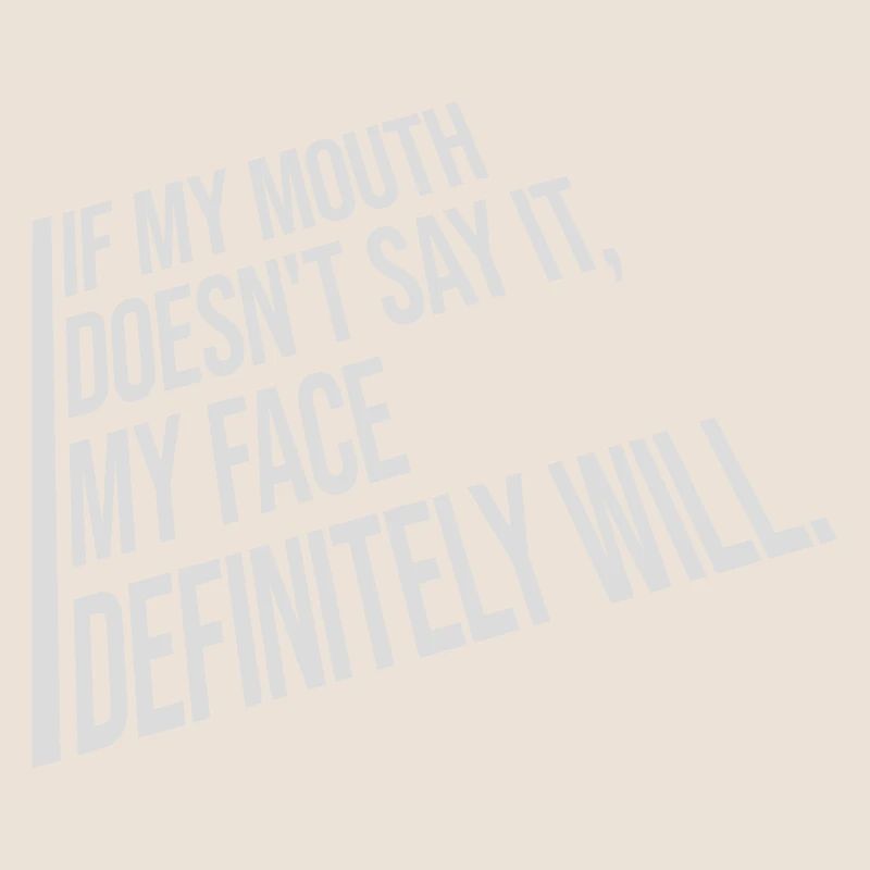 my face definitely will