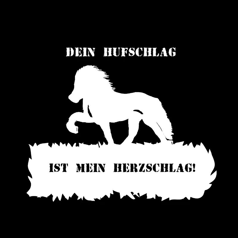 Spruch 8 mit Pferd 1 weiß
