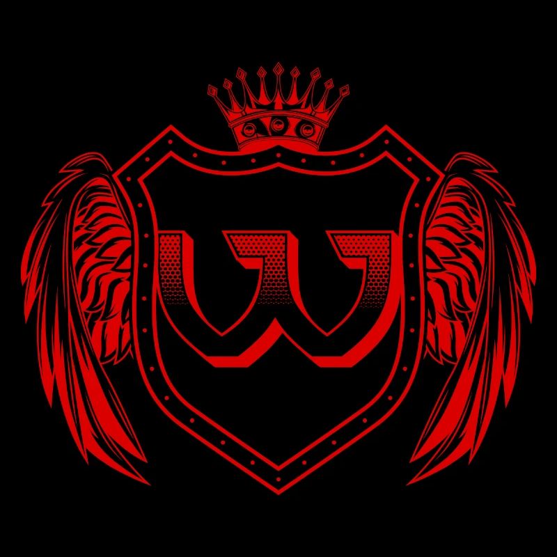 W Buchstabe Wappen