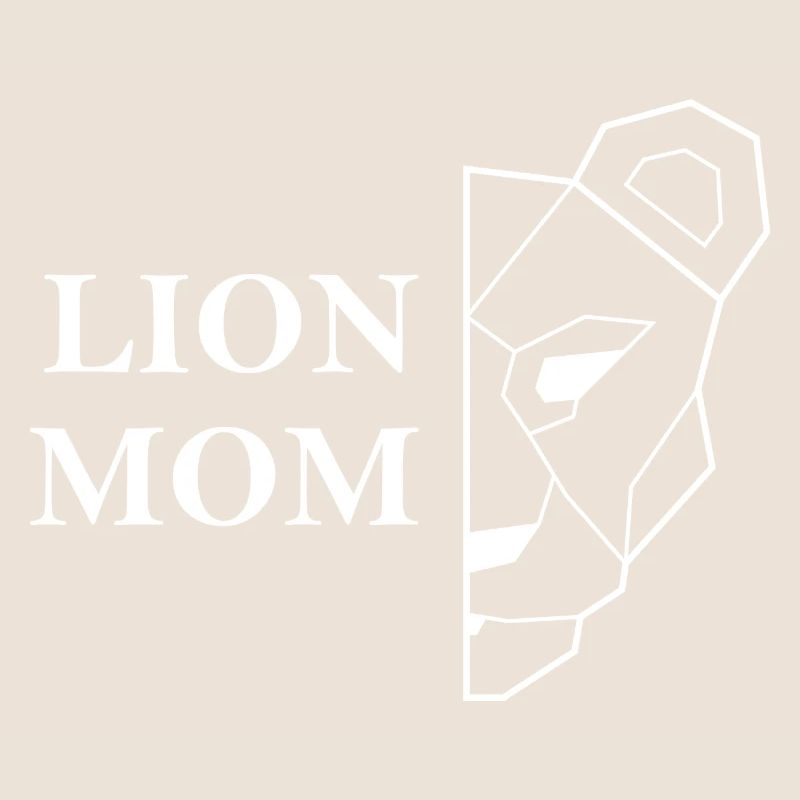 Lion Mom white Muttertag Geschenkidee