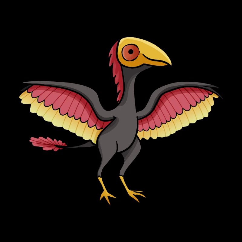 Cute Archaeopteryx, Dino, Dinosaur