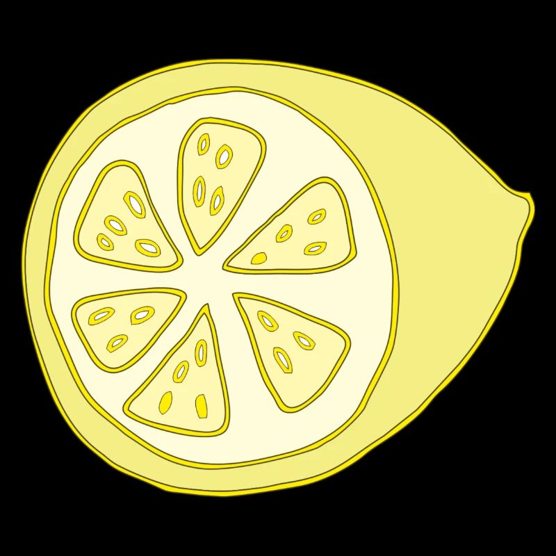 Citron coupé en deux