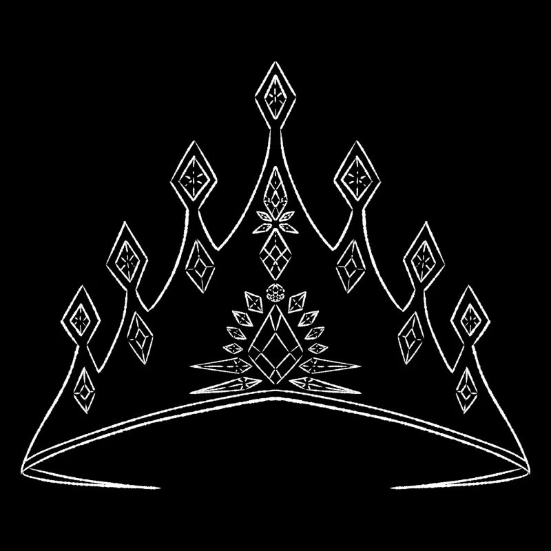 Elegant crown with geometric pattern