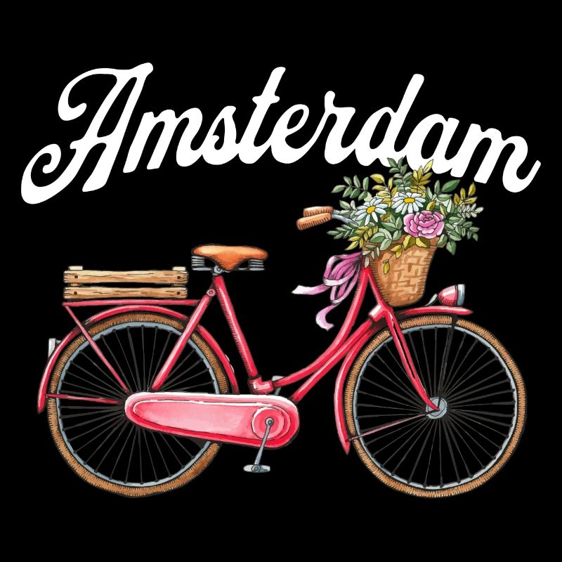 Amsterdam Fleur Vélo Souvenir Hollandais