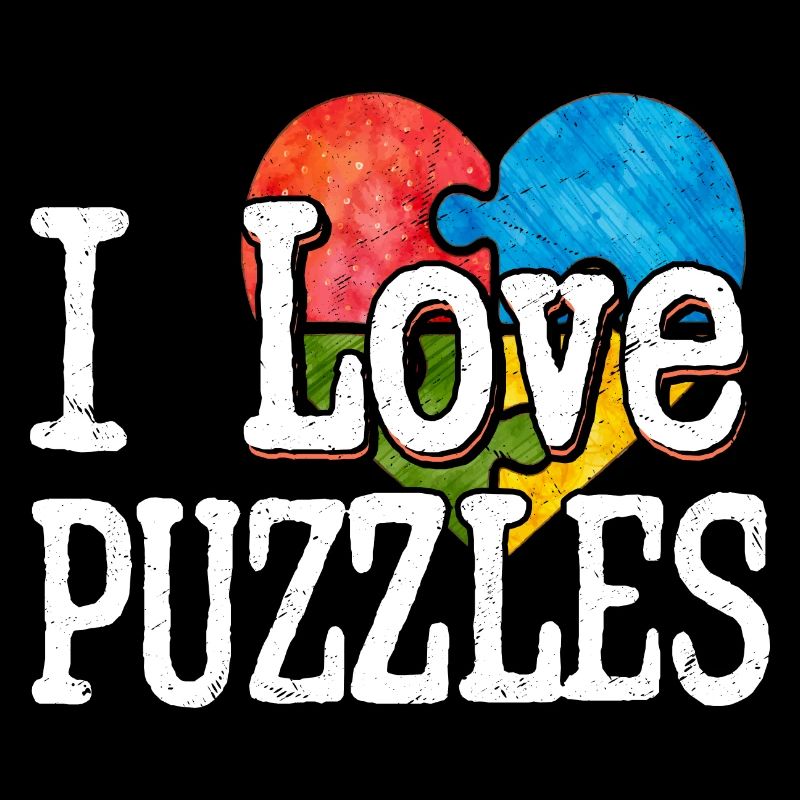 J’aime les puzzles pièce puzzle