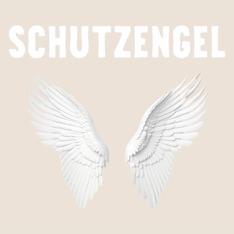 Ich bin ein Schutzengel mit Flügeln ein Engel