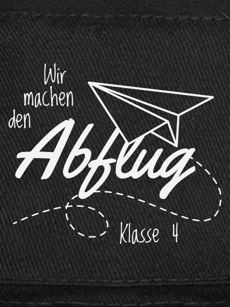 Abschlussshirt Grundschule Abflug