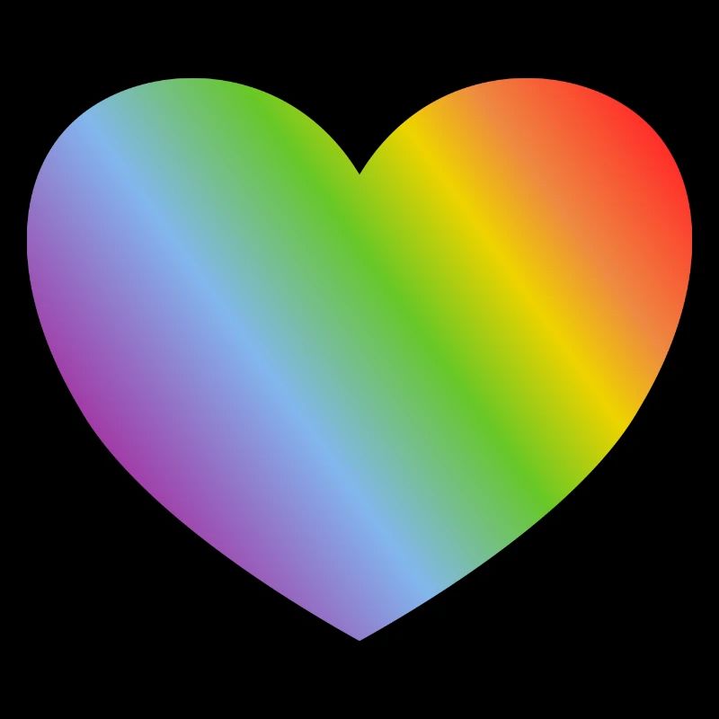 Regenbogen-Herz