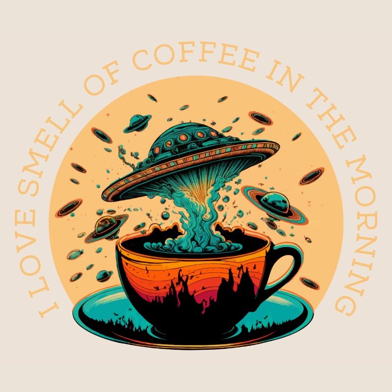 J’aime l’odeur du café le matin