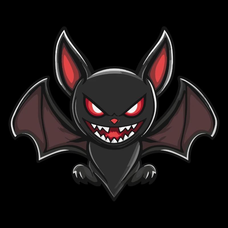 Fledermaus Halloween Blutsauger Comic