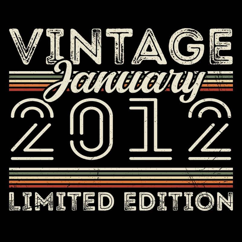 January 2012 Vintage 2012 - Birthday January 2012