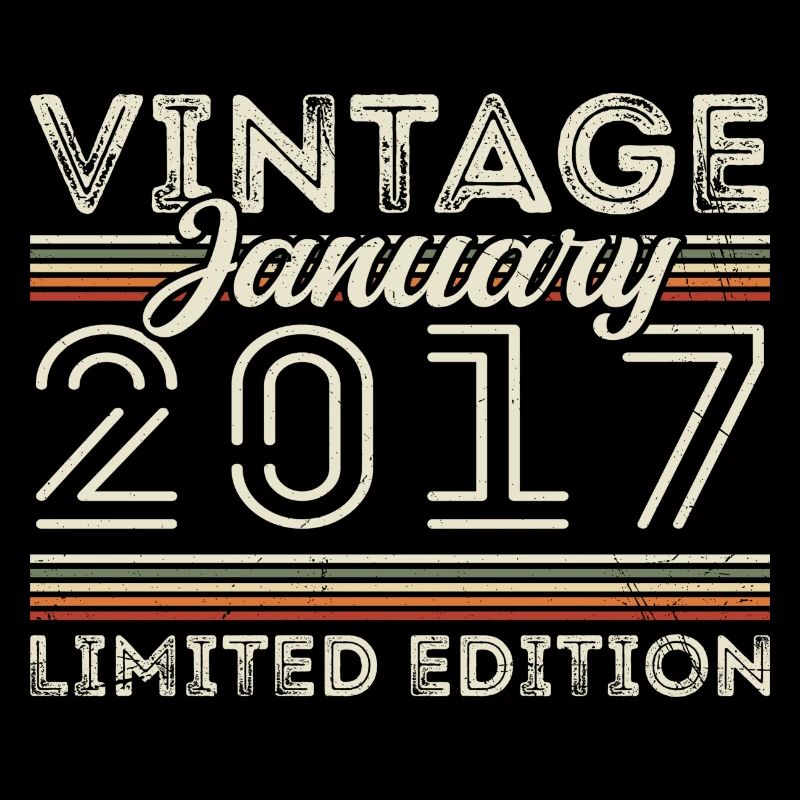 Janvier 2017 Millésime 2017 - Anniversaire Janvier 2017