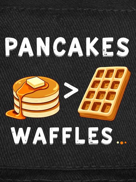 Pancakes over waffles