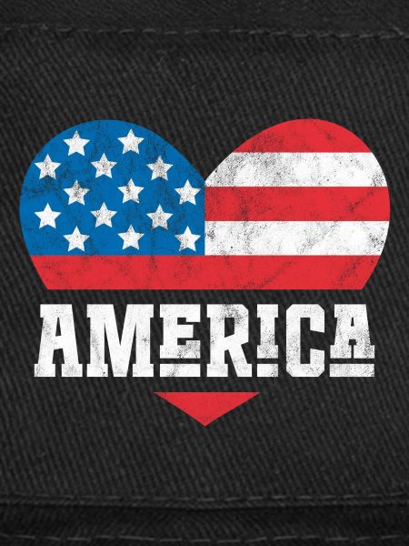 America Flag Heart