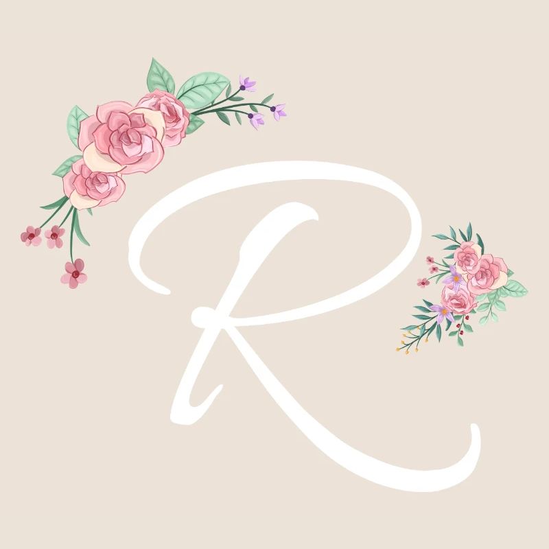 Buchstabe r Blumen