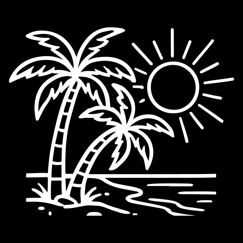 Insel Palmen Strand