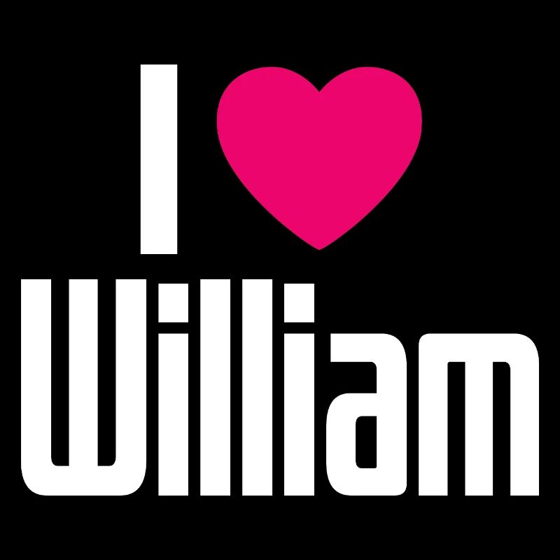 J’aime William Pink Heart J’aime William