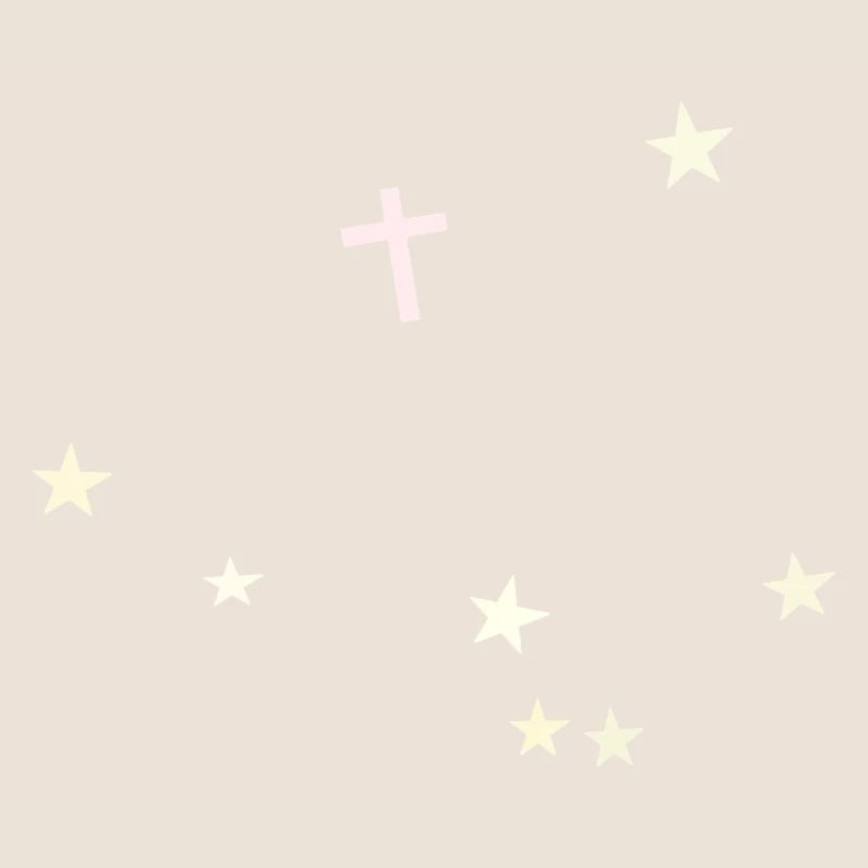 Croix dans le ciel étoilé