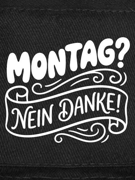 Lundi? Non merci! Lettrage manuel