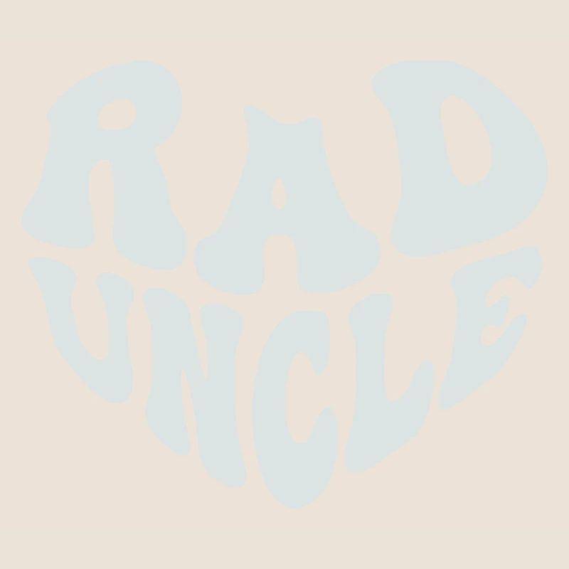 Retro Rad Uncle Heart – Cool Uncle (Custom Color)