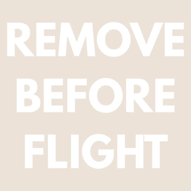 REMOVE BEFORE FLIGHT 