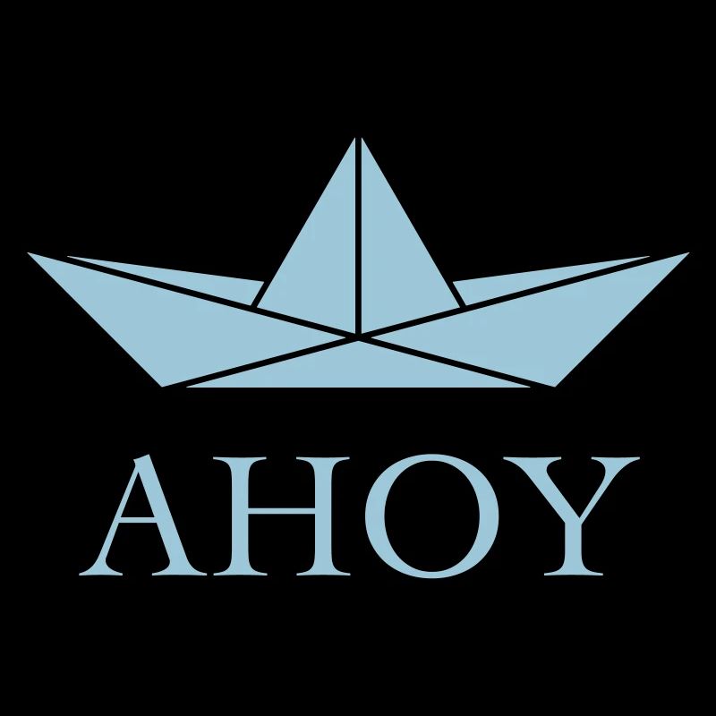 Ahoy (Paper Ship / Seaman / Greeting / Skyblue)