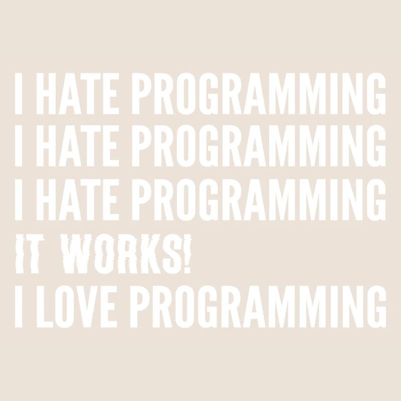 Je déteste la programmation. Développeur de logiciels G