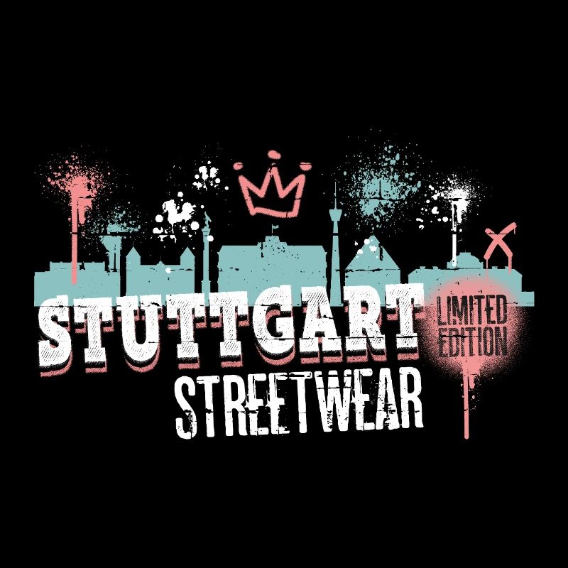 Stuttgart Skyline Stadt Deutschland Graffiti Kunst