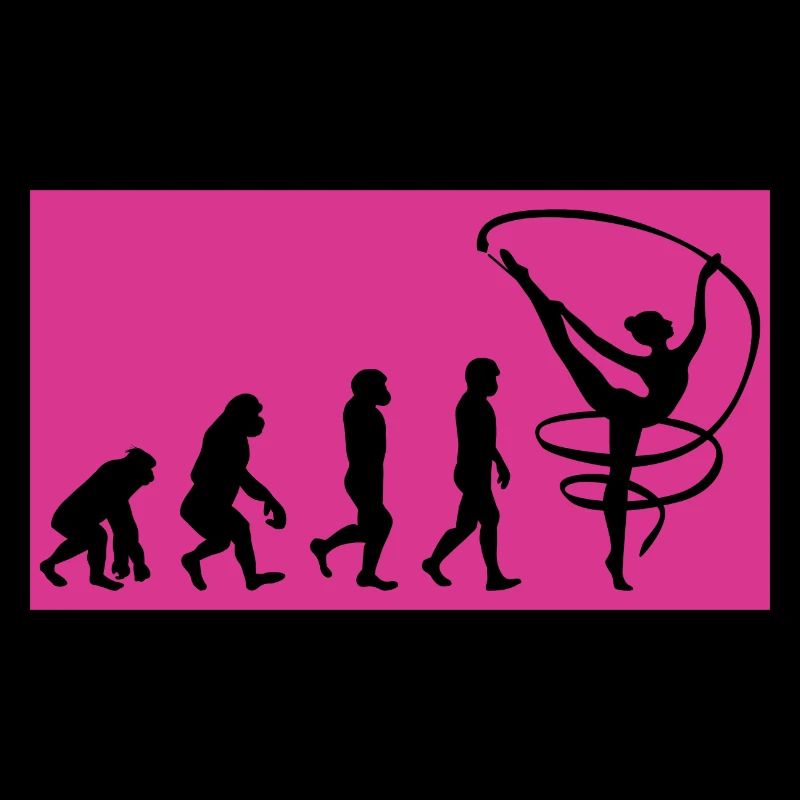 Rhythmic Gymnastics Ribbon Gymnast Evolution Funny