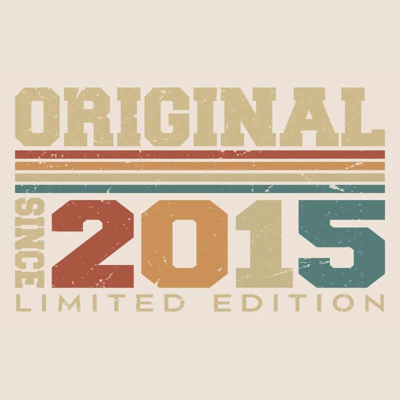 Original 2015 Retro Geschenk 9. Jahrestag 2015