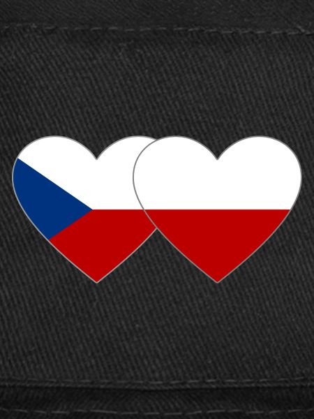 République tchèque Pologne Drapeau large