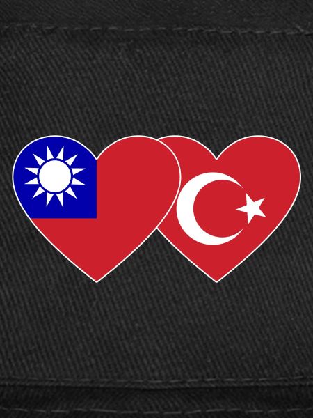 Taïwan Türkiye drapeau coeur