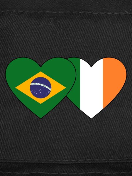 Brésil Irlande Drapeau Coeur