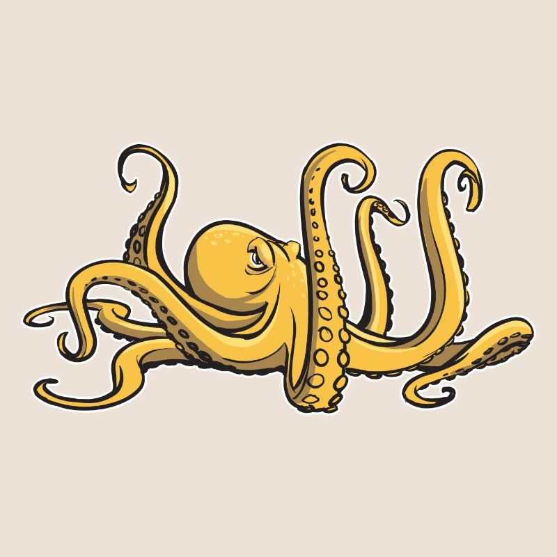 I like octopus - eight tentacles - squid
