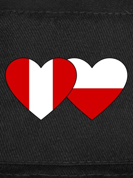 Pérou Pologne Cœur Drapeau