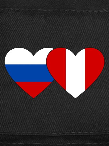 Russie Pérou Drapeau du Cœur