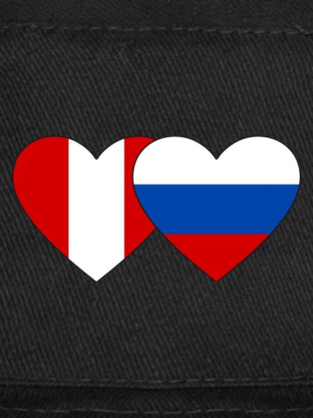 Pérou Russie Drapeau du cœur