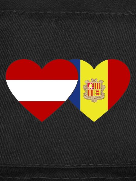 Autriche Andorre Flag Heart