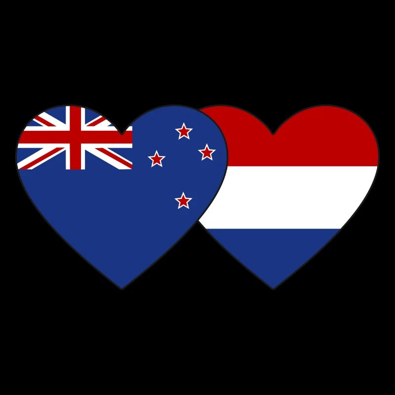 Cœur de drapeau de Nouvelle-Zélande