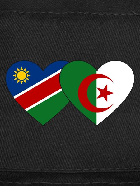 Namibia Algeria Flag Heart