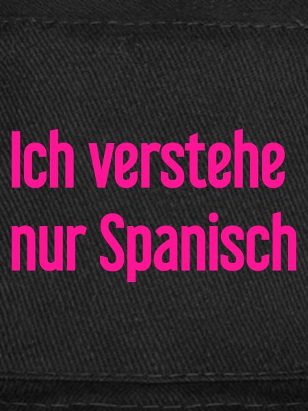I only understand Spanish