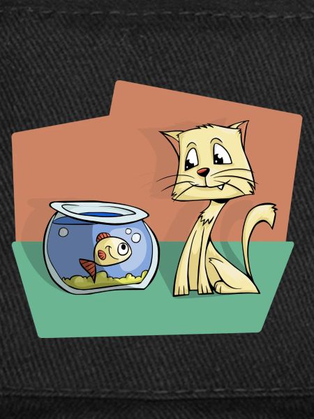 Cat with fish