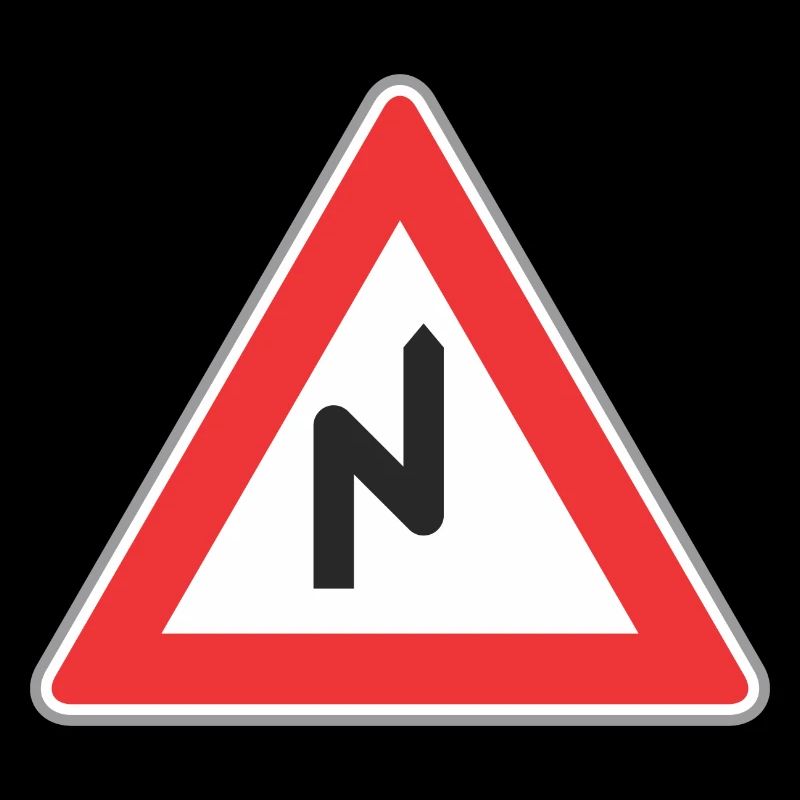 zig signe de route zag droit chemin