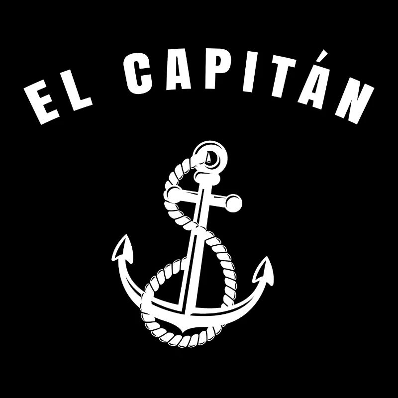 El Capitán gift captain boat ship anchor