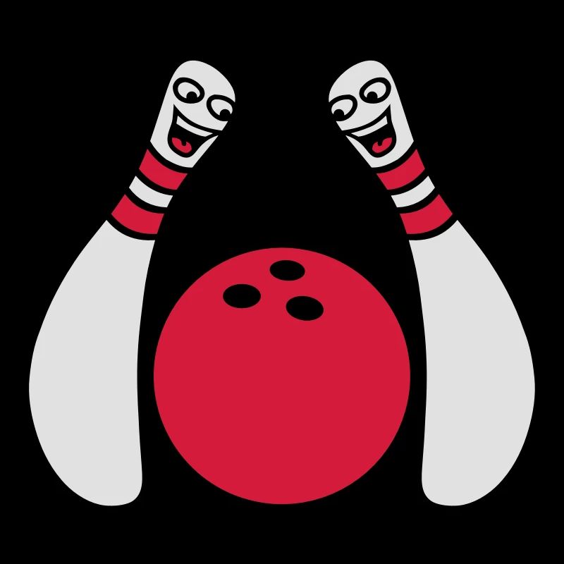 2 Cheeky Comic Bowling Pins